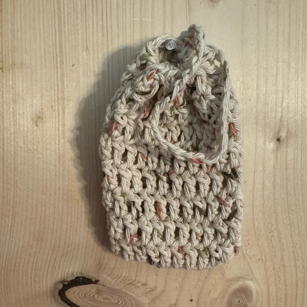 Handmade Cream Crochet Soap Holder